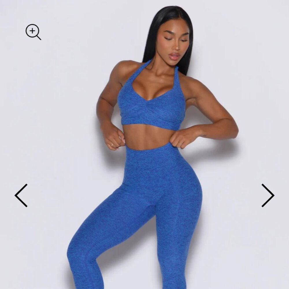 Bombshell sportswear V back leggings blue